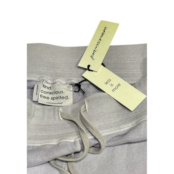 NEW Unsubscribed M 100% Cotton Pastel Orchid Purple Fleece Terry Jogger Pants - Picture 3 of 8